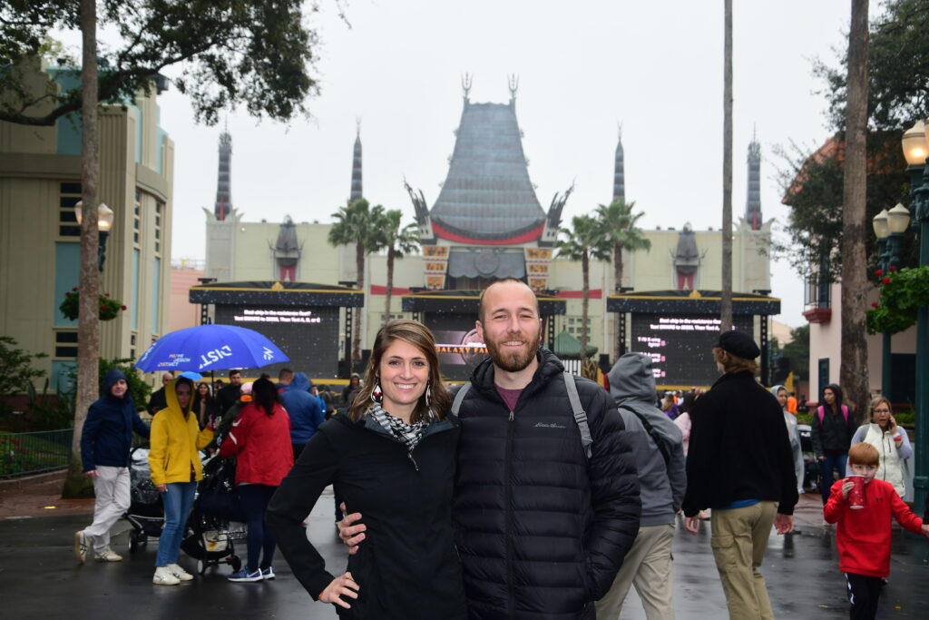 man and woman at Hollywood Studios Disney World