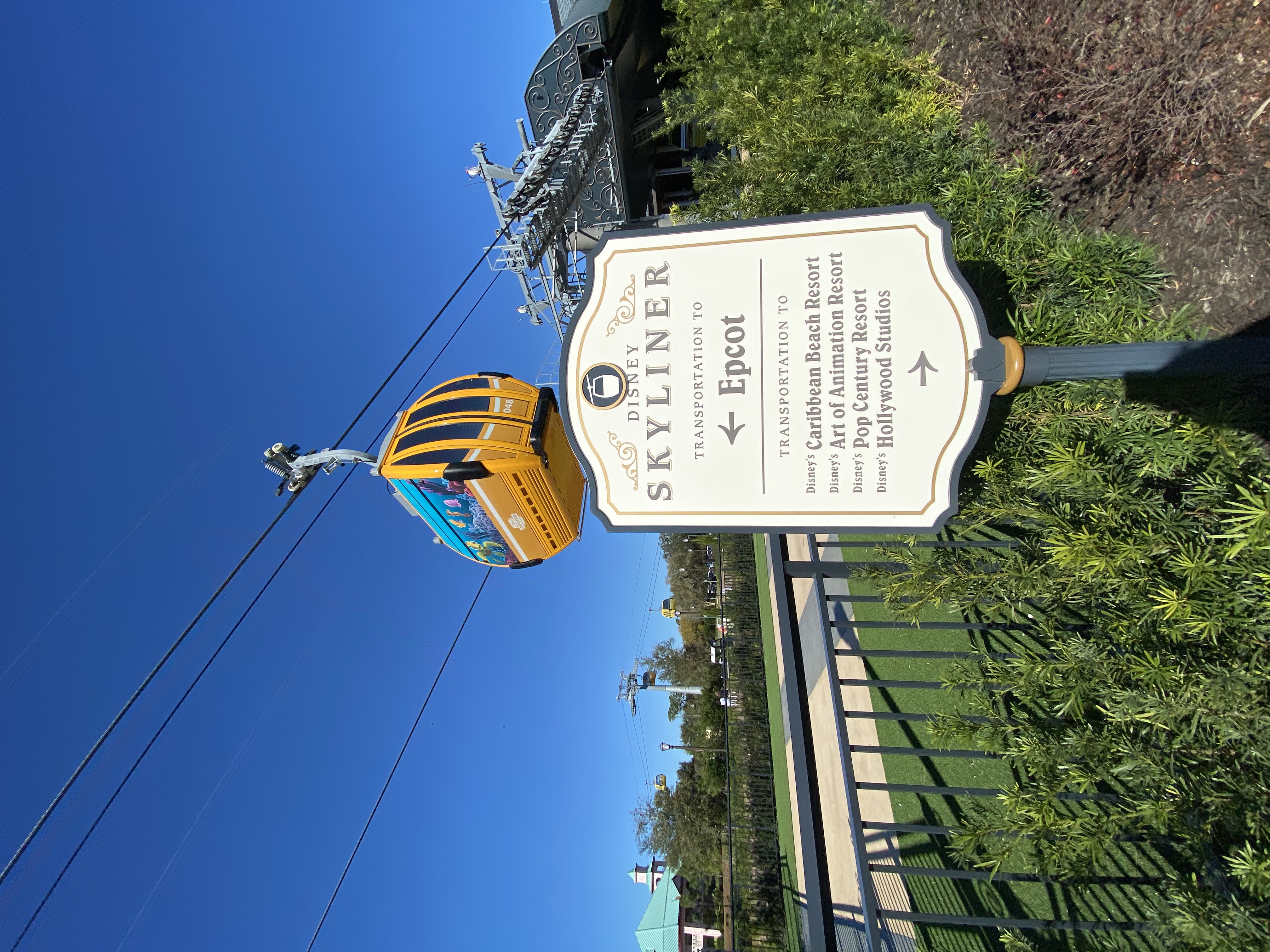 Skyliner Epcot Sign