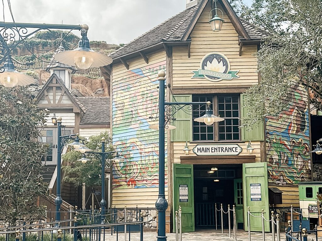 Entrance to Tiana's Bayou Adventure