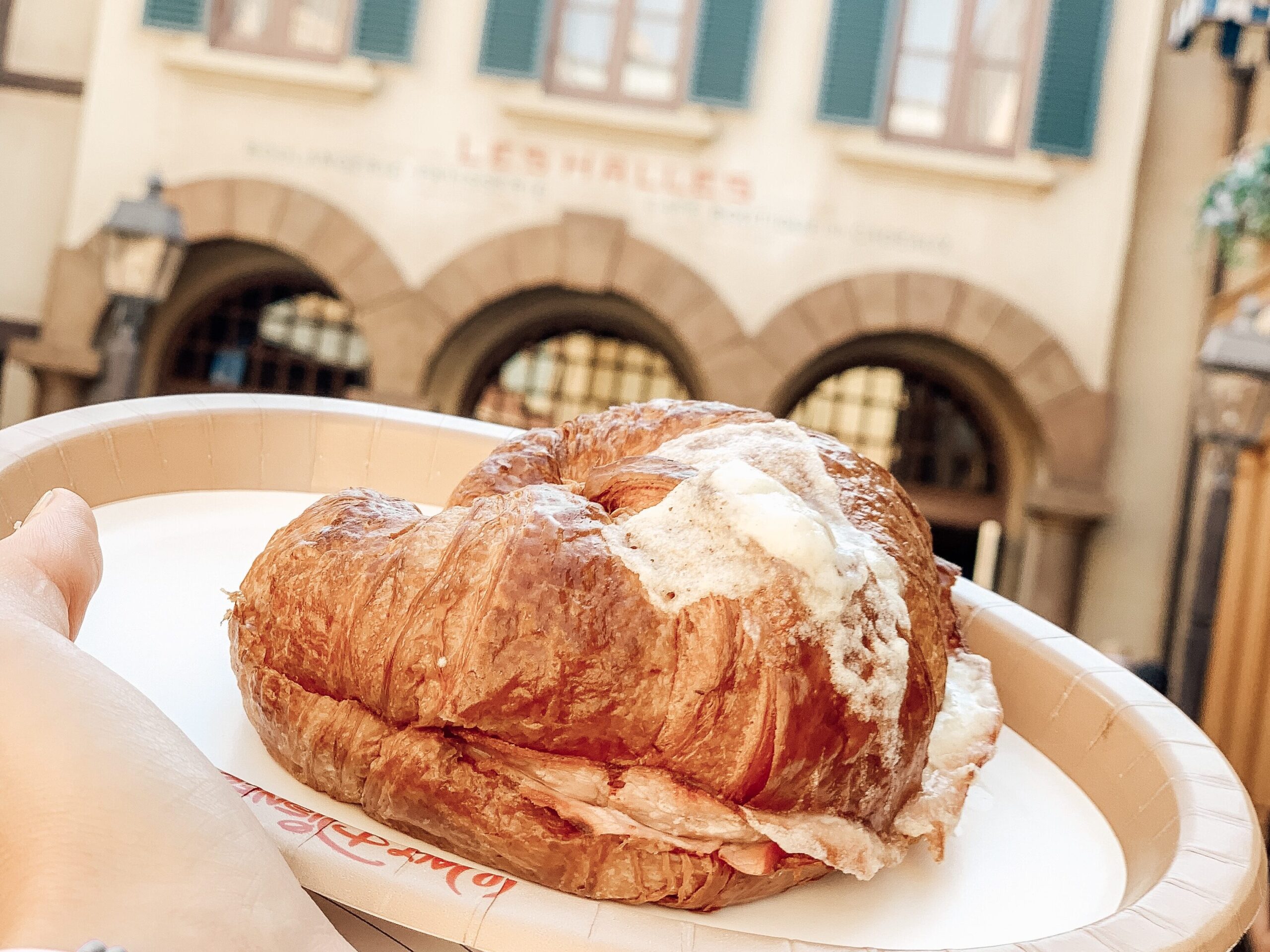 Hame and cheese croissant France Pavilion Epcto